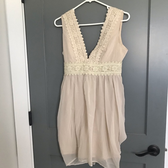 lulus cream dress